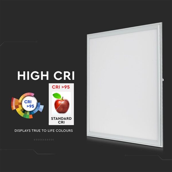 LED Πάνελ Τετράγωνο 45W V-TAC 60x60cm CRI>95 120° 3600lm Φυσικό 4000K – 8087