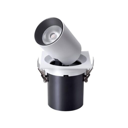 ΣΠΟΤ ΧΩΝΕΥΤΟ ΚΙΝΗΤΗ ΒΑΣΗ 12W Φ110 3000Κ ΛΕΥΚΟ EUROLAMP – 145-65021