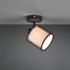 Φωτιστικό Spot Trio Lighting BURTON  1x E14 Μαύρο Ματ Μεταλλικό   – 811400132