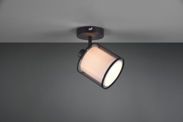 Φωτιστικό Spot Trio Lighting BURTON  1x E14 Μαύρο Ματ Μεταλλικό   – 811400132