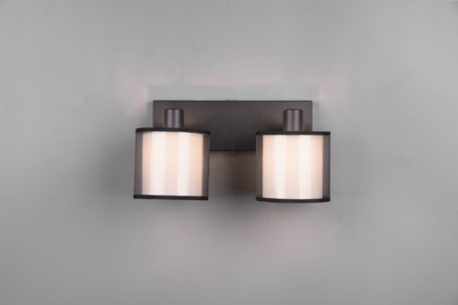Φωτιστικό Spot Trio Lighting BURTON  2x E14 Μαύρο Ματ Μεταλλικό   – 811400232