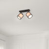 Φωτιστικό Spot Trio Lighting BURTON  2x E14 Μαύρο Ματ Μεταλλικό   – 811400232