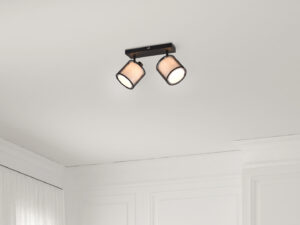 Φωτιστικό Spot Trio Lighting BURTON  2x E14 Μαύρο Ματ Μεταλλικό   – 811400232