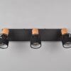 Φωτιστικό Οροφής NANDINI  Trio Lighting 3x E14 Μαύρο Ματ & Ξύλο – 811700332