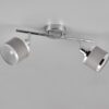 Φωτιστικό Οροφής Trio Lighting 2x E14 Χρώματος Χρώμιο με Γκρι Αμπαζουρ – 812100206