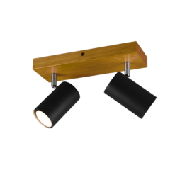 Σποτ Trio Lighting   2xGU10 Μαύρο Ματ Μεταλλικό    812400232
