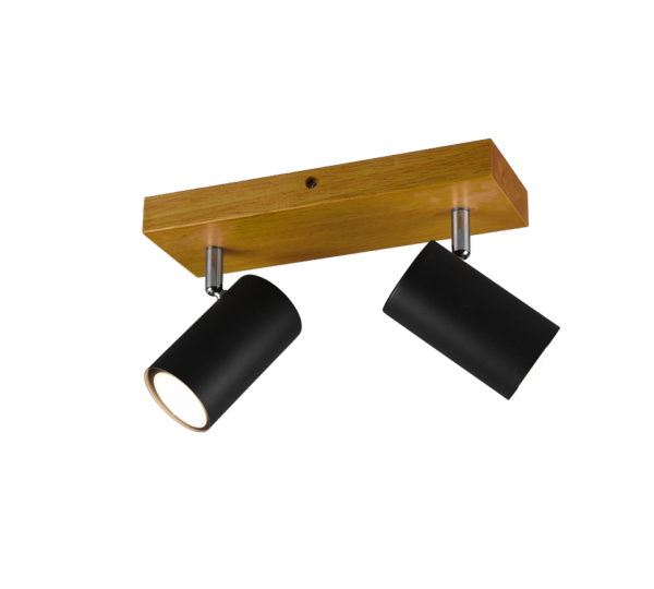 Σποτ Trio Lighting   2xGU10 Μαύρο Ματ Μεταλλικό    812400232