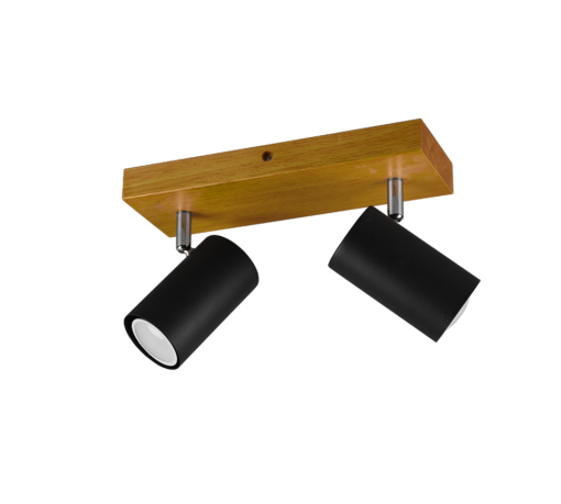 Σποτ Trio Lighting   2xGU10 Μαύρο Ματ Μεταλλικό    812400232