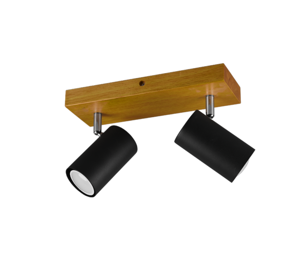 Σποτ Trio Lighting   2xGU10 Μαύρο Ματ Μεταλλικό    812400232