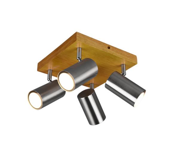 Σποτ Trio Lighting   4xGU10 Νίκελ Ματ Μεταλλικό    812400407