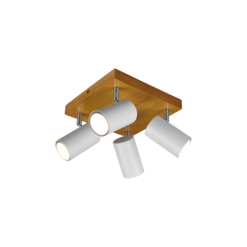 Σποτ Trio Lighting 4xGU10 Λευκό Ματ Μεταλλικό 812400431