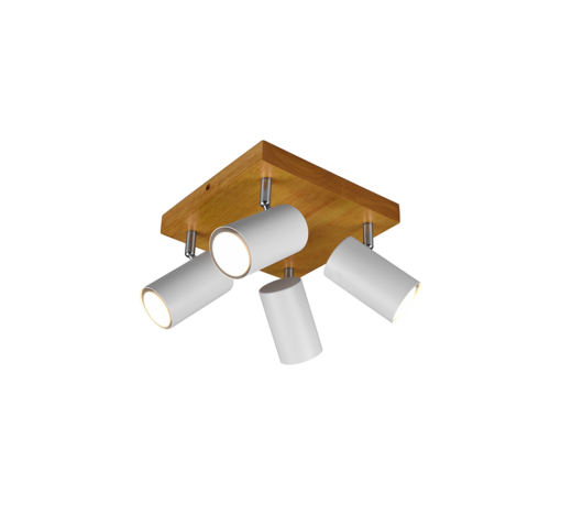 Σποτ Trio Lighting   4xGU10 Λευκό Ματ Μεταλλικό    812400431