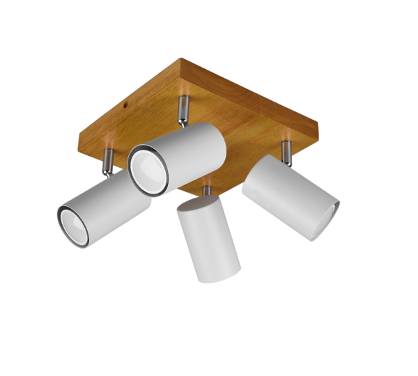 Σποτ Trio Lighting   4xGU10 Λευκό Ματ Μεταλλικό    812400431