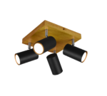 Σποτ Trio Lighting   4xGU10 Μαύρο Ματ Μεταλλικό    812400432