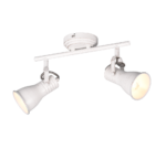 Φωτιστικό Spot Trio Lighting STEAM  2x E14 Λευκό Αντικέ Μεταλλικό   – 813400227