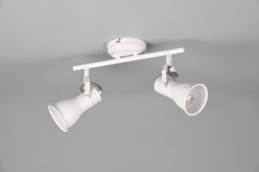 Φωτιστικό Spot Trio Lighting STEAM  2x E14 Λευκό Αντικέ Μεταλλικό   – 813400227