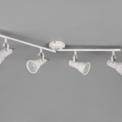 Φωτιστικό Spot Trio Lighting STEAM 4x E14 Λευκό Αντικέ Μεταλλικό, Περιστρεφόμενο – 813400427