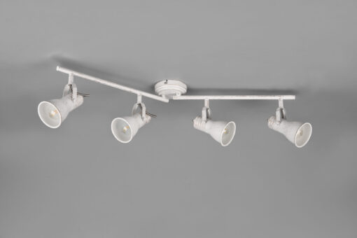 Φωτιστικό Spot Trio Lighting STEAM 4x E14 Λευκό Αντικέ Μεταλλικό, Περιστρεφόμενο – 813400427