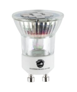 GloboStar® 76009 Σποτ LED GU10 MR11 4W 300lm 120° AC 85-265V με Λευκό Γαλακτερό Γυαλί Κόκκινο – 2 Χρόνια Εγγύηση