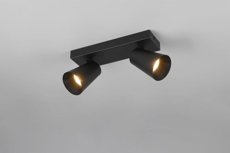 Πολύφωτο Σποτ Οροφής 2xGU10 Μαύρο Trio Lighting – 817100232