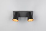 Πολύφωτο Σποτ Οροφής 2xGU10 Μαύρο Trio Lighting – 817100232
