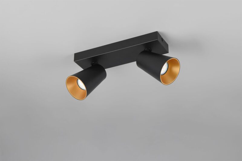 Πολύφωτο Σποτ Οροφής 2xGU10 Μαύρο Trio Lighting – 817100232