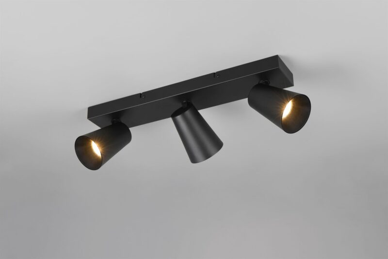 Πολύφωτο Σποτ Οροφής 3xGU10 Μαύρο Trio Lighting – 817100332