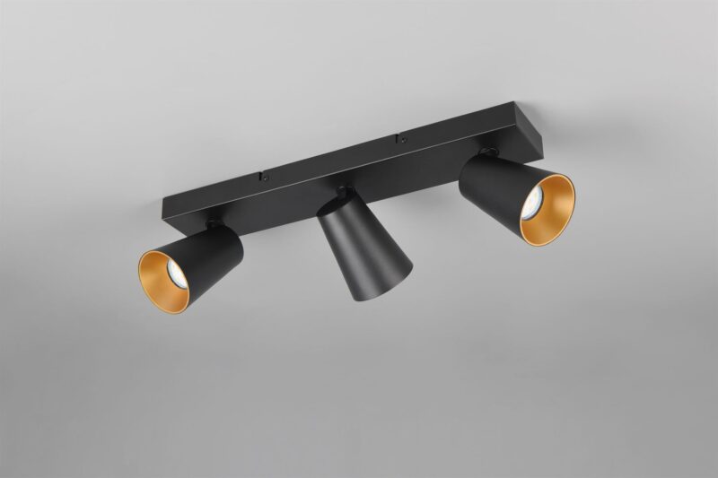Πολύφωτο Σποτ Οροφής 3xGU10 Μαύρο Trio Lighting – 817100332