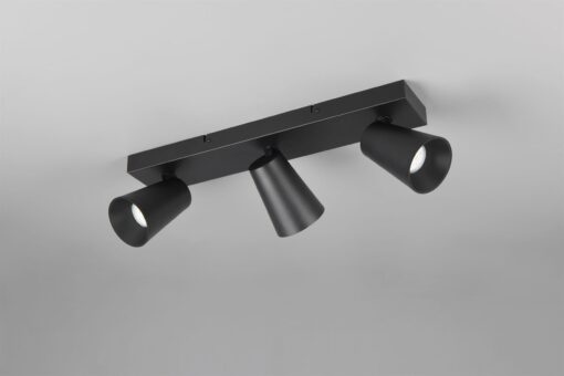 Πολύφωτο Σποτ Οροφής 3xGU10 Μαύρο Trio Lighting – 817100332
