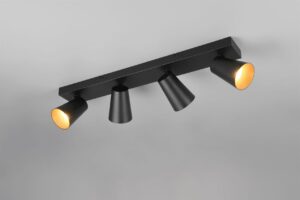 Πολύφωτο Σποτ Οροφής 4xGU10 Μαύρο Trio Lighting – 817100432