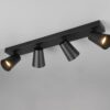 Πολύφωτο Σποτ Οροφής 4xGU10 Μαύρο Trio Lighting – 817100432