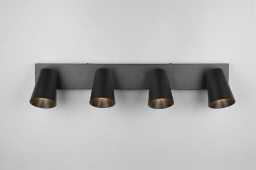 Πολύφωτο Σποτ Οροφής 4xGU10 Μαύρο Trio Lighting – 817100432