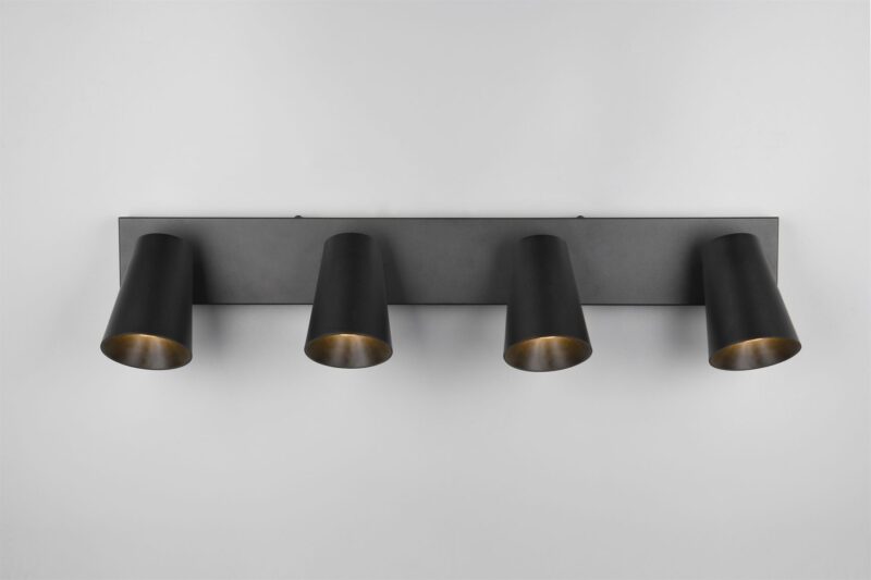 Πολύφωτο Σποτ Οροφής 4xGU10 Μαύρο Trio Lighting – 817100432