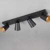 Πολύφωτο Σποτ Οροφής 4xGU10 Μαύρο Trio Lighting – 817100432