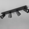 Πολύφωτο Σποτ Οροφής 4xGU10 Μαύρο Trio Lighting – 817100432