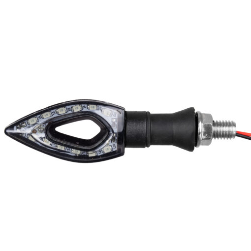 GloboStar® 81752 ΣΕΤ 2 x Φλάς Μοτοσυκλέτας Universal Arrow LED SMD 5050 5W DC 12V Πορτοκαλί Αδιάβροχα IP65