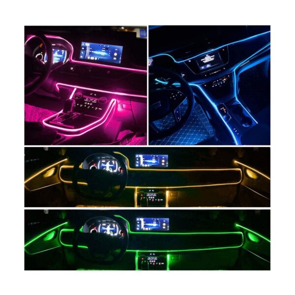GloboStar® 81843 Car Optic Fiber LED Kit Smart Bluetooth – Φωτισμός Κιτ Οπτικής Ίνας Αυτοκινήτου DC 12V 10W με Smart Bluetooth Controller & Εφαρμογή APP Αδιάβροχο IP65 Πολύχρωμο RGB