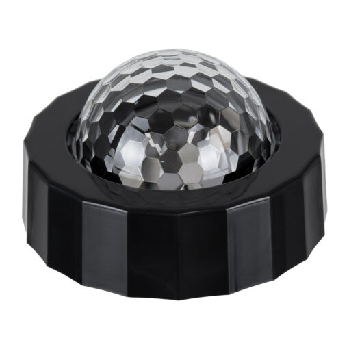 GloboStar® 81844 Φορητό Διακοσμητικό Φωτιστικό Ειδικών Φωτορυθμικών Εφέ PARTY Disco LED 3W DC 5V 300mAh Επαναφορτιζόμενο – Sound Activated – Καλώδιο Τροφοδοσίας USB – Βάση με Μαγνήτη – Πολύχρωμo RGB IP20 Μ7.5 x Π7.5 x Υ4.5cm