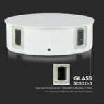LED Φωτιστικό Τοίχου 4W V-TAC Λευκό Στρογγυλό Αδιάβροχο IP65 SMD Θερμό Λευκό 3000Κ – 8213
