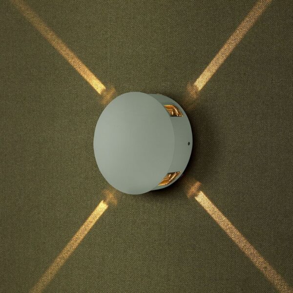 LED Φωτιστικό Τοίχου 4W V-TAC Λευκό Στρογγυλό Αδιάβροχο IP65 SMD Θερμό Λευκό 3000Κ – 8213