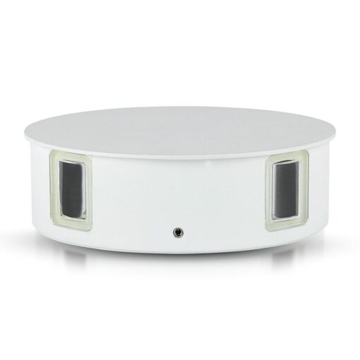 LED Φωτιστικό Τοίχου 4W V-TAC Λευκό Στρογγυλό Αδιάβροχο IP65 SMD Θερμό Λευκό 3000Κ – 8213
