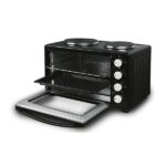 ΗΛΕΚΤΡΙΚΟ ΦΟΥΡΝΑΚΙ ΜΑΥΡΟ 3200W 38LT ΜΕ 2 ΕΣΤΙΕΣ ΚΑΙ ΧΡΟΝΟΔΙΑΚΟΠΤΗ 90Λ EUROLAMP – 300-70032