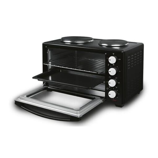 ΗΛΕΚΤΡΙΚΟ ΦΟΥΡΝΑΚΙ ΜΑΥΡΟ 3200W 38LT ΜΕ 2 ΕΣΤΙΕΣ ΚΑΙ ΧΡΟΝΟΔΙΑΚΟΠΤΗ 90Λ EUROLAMP – 300-70032