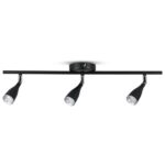 LED φωτιστικό οροφής τριπλό 13.5W 3000K Θερμό λευκό Μαύρο σώμα V-TAC – 8271