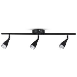 LED φωτιστικό οροφής τριπλό 13.5W 3000K Θερμό λευκό Μαύρο σώμα V-TAC – 8271