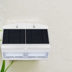 LED Ηλιακό Φωτιστικό 6.8W V-TAC με Αισθητήρα Αδιάβροχο IP65 Λευκό Πλαστικό Φυσικό Λευκό 4000K – 8278