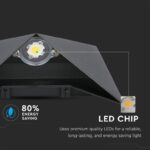 LED απλίκα 5W αρχιτεκτονικού φωτισμού 4000K φυσικό λευκό με μαύρο σώμα V-TAC – 218283