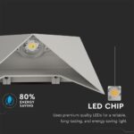LED Φωτιστικό Τοίχου 5W V-TAC Γκρι Αδιάβροχο IP65 Φυσικό Λευκό 4000Κ – 218285