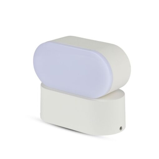 LED Φωτιστικό Τοίχου Περιστρεφόμενο 5W V-TAC Λευκό Αδιάβροχο IP65 Θερμό  3000Κ – 218286