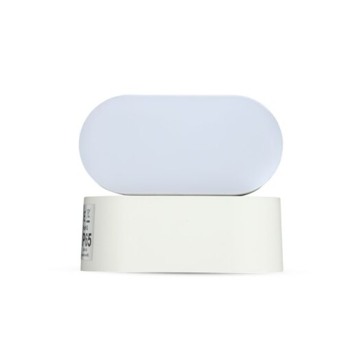 LED Φωτιστικό Τοίχου Περιστρεφόμενο 5W V-TAC Λευκό Αδιάβροχο IP65 Θερμό  3000Κ – 218286